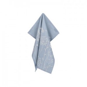 Hand- en Theedoek - Wild Flowers - Blauw Grijs
